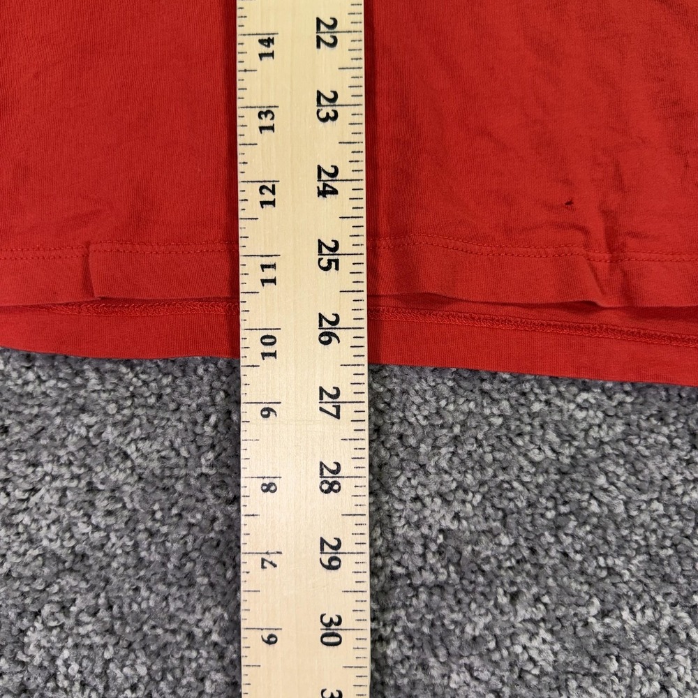 Armani Exchange Shirt Mens XL Red AX Logo Stripe Graphic Tee Crewneck Casual - Picture 4 of 9